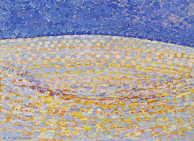 Pointillist Dune Study, Crest at Centre Piet Mondrian